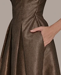 Donna Karan New York Women's Strapless Fit and Flare Cocktail Dress