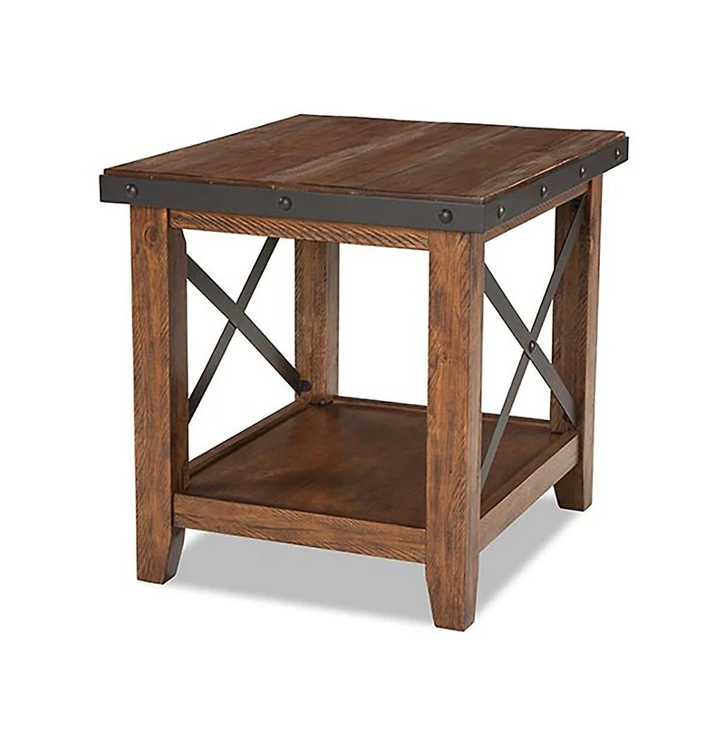Intercon Taos End Table, Multi Colored Brown Canyon Finish
