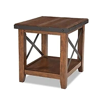 Intercon Taos End Table, Multi Colored Brown Canyon Finish