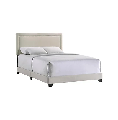 Intercon Zion Queen Uph Bed in Zion Fog Fabric