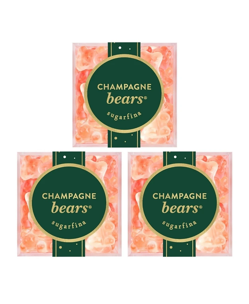 Sugarfina Holiday Champagne Bears Candy Kit, 3 Piece