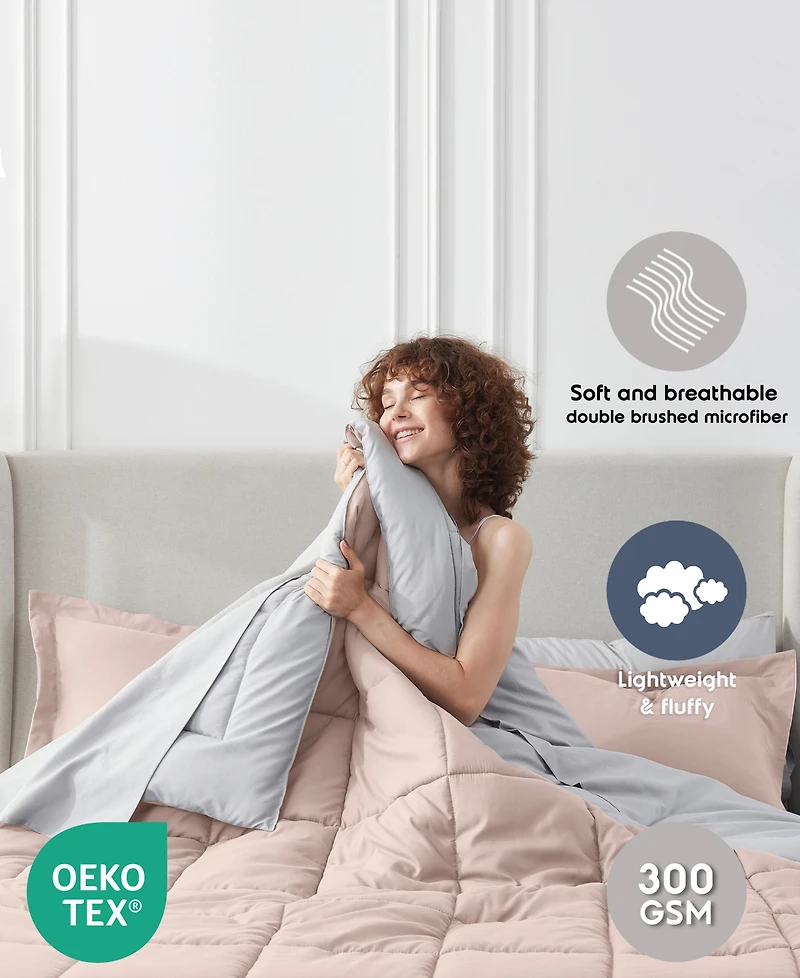 Nestl Luxury Soft Reversible 7-Pc. Comforter Set