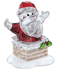 Swarovski Holiday Cheers Santa Claus and Chimney Figurine