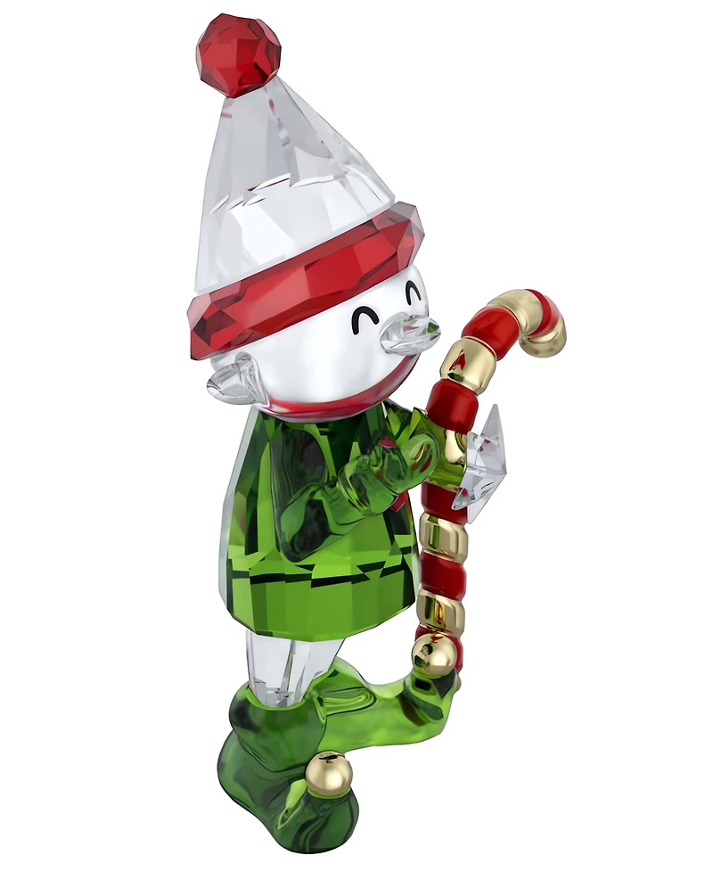 Swarovski Holiday Cheers Dulcis Elf and Candy Cane Figurine