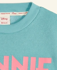 Disney | Macy's Girls 2T-6X Minnie Mouse Long Sleeve Crewneck Sweater, Exclusive