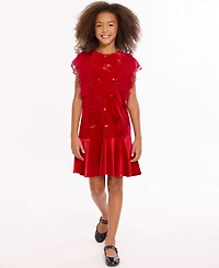 Bonnie Jean Girls 2T-6X Flutter Sleeve Dress