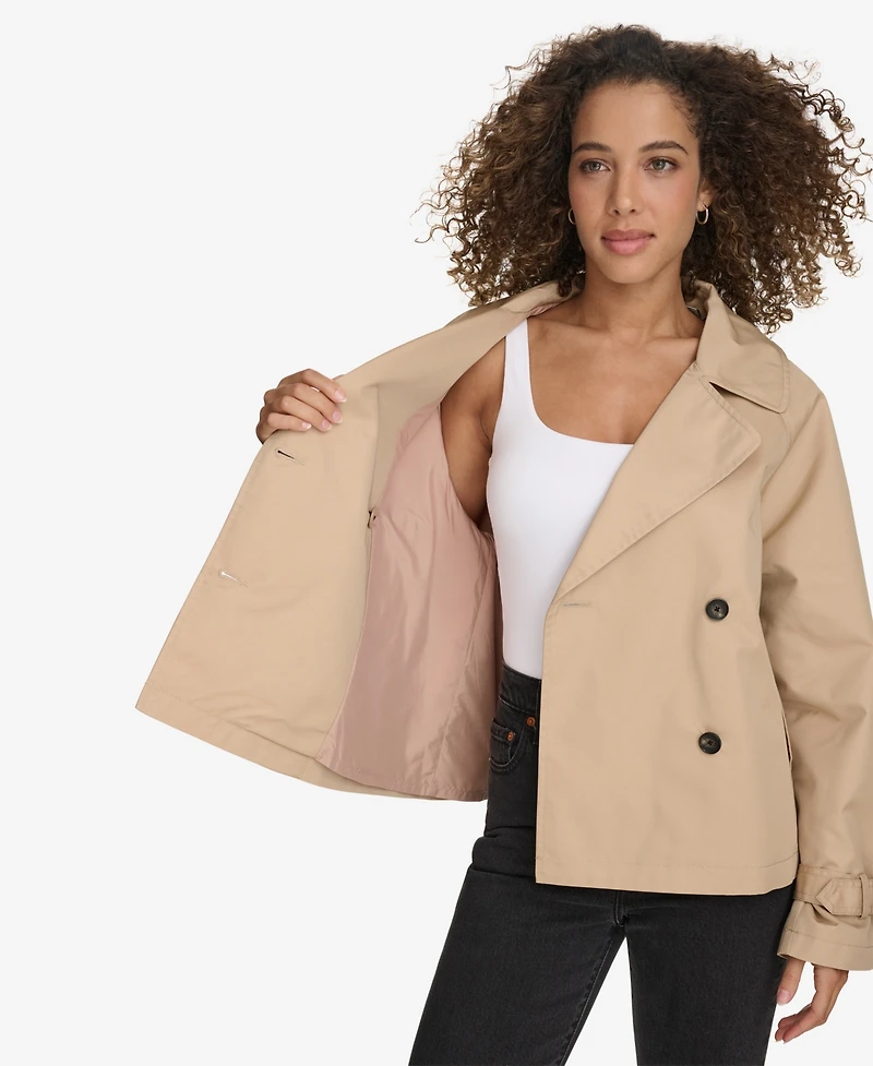 Levi's Women's Regular Short Double Breasted Trench Coat