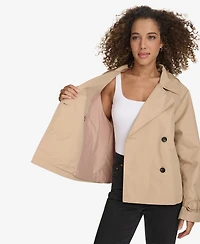 Levi's Women's Regular Short Double Breasted Trench Coat