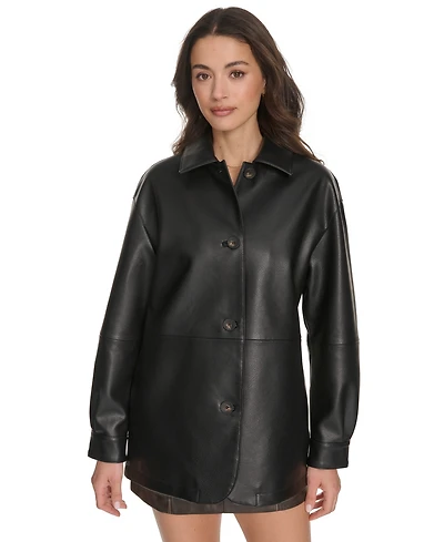 Levi's Women's Regular Faux Leather Vintage Style Blazer