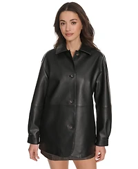 Levi's Women's Regular Faux Leather Vintage Style Blazer