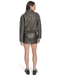 Levi's Women's Regular Faux Leather Bomber Jacket