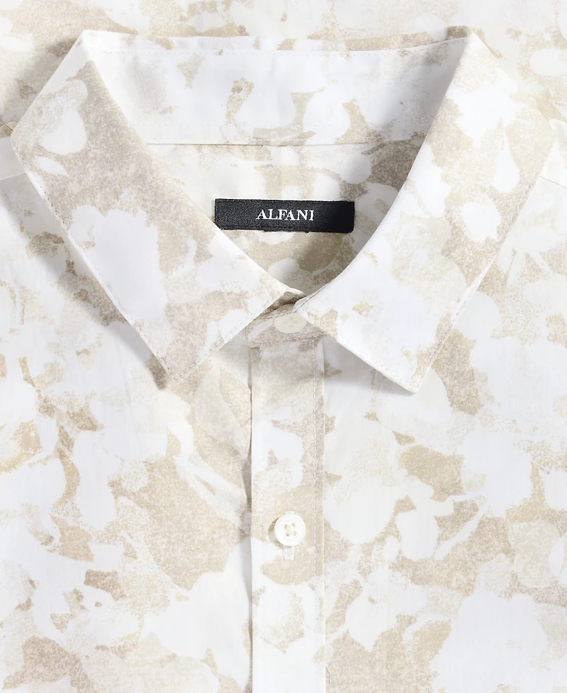 Alfani Men's Short-Sleeve Layered Botanical Shirt, Macy's Exclusive