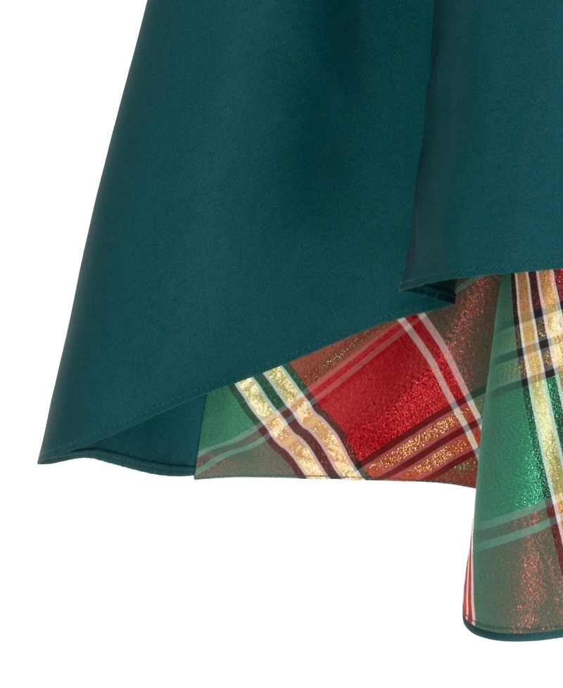 Rare Editions Girls 2T-6X Mikado Plaid Hi-Lo Dress
