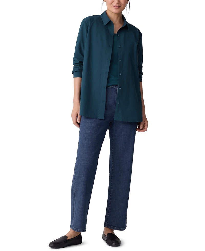 Eileen Fisher Women's Straight Ankle Jeans