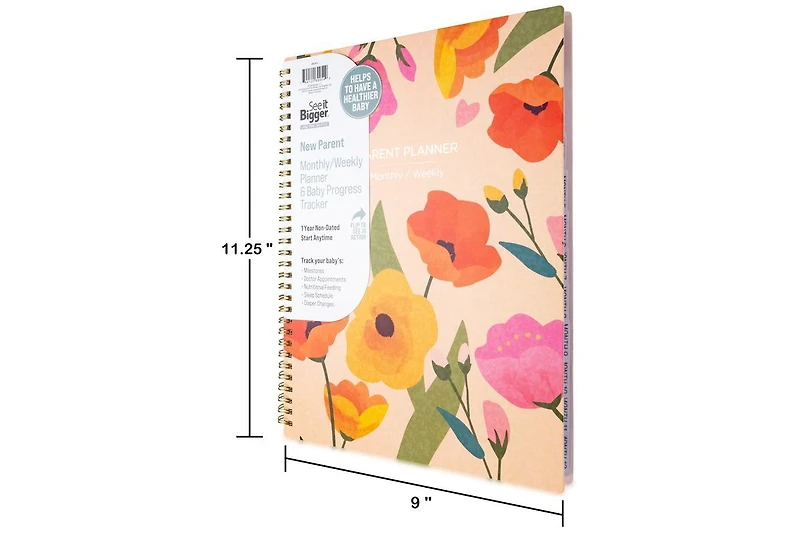 See It Bigger Large New Parent Monthly Weekly Perpetual Planner