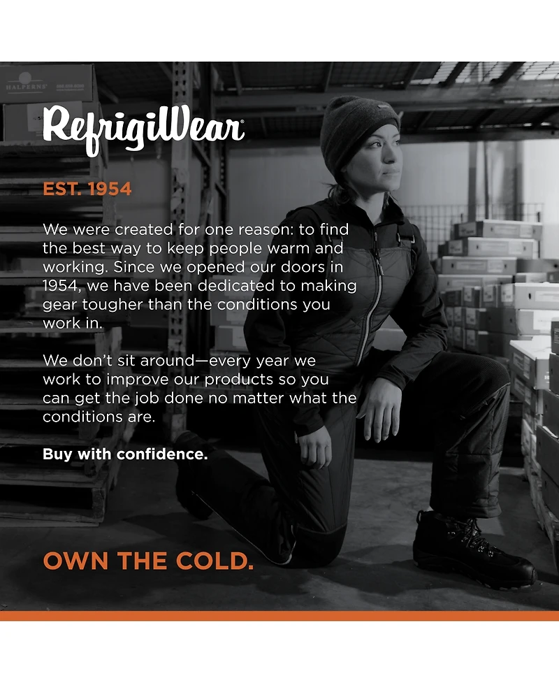 RefrigiWear Women's Diamond Quilted Bib Overalls - Insulated, Water-Repellent, and Wind-Tight Workwear for Extreme Cold
