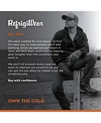 RefrigiWear Men's Thermal Lined Hooded Sweatshirt - Heavy-Duty, Warm, Comfortable
