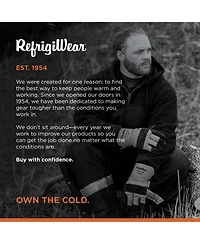 RefrigiWear Men's Insulated Full Zip Sweatshirt - Pre-Shrunk, Large Pockets