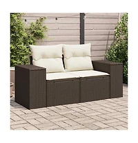Garden Sofa Brown