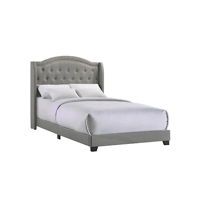 Intercon Rhyan Full Uph Bed in Rhyan Smoke Fabric