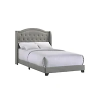Intercon Rhyan Full Uph Bed in Rhyan Smoke Fabric