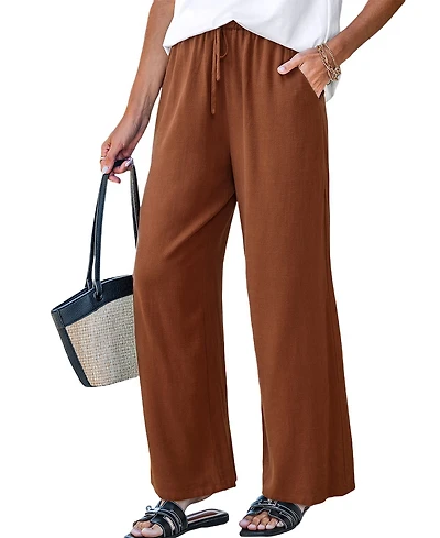 Cupshe Women's Wide-Leg Pleated Pants