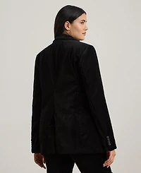 Lauren Ralph Plus Stretch Velvet Blazer