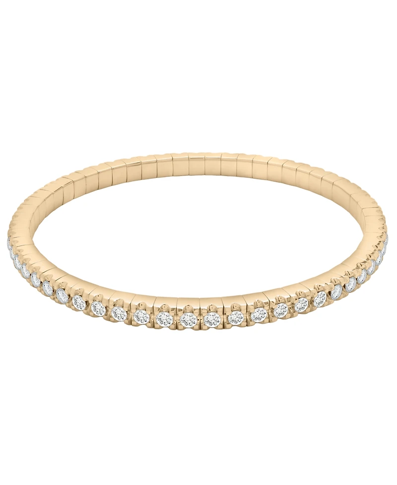 Macy's Diamond Stretchy Bangle (3 ct. t.w.) in 14K Yellow Gold