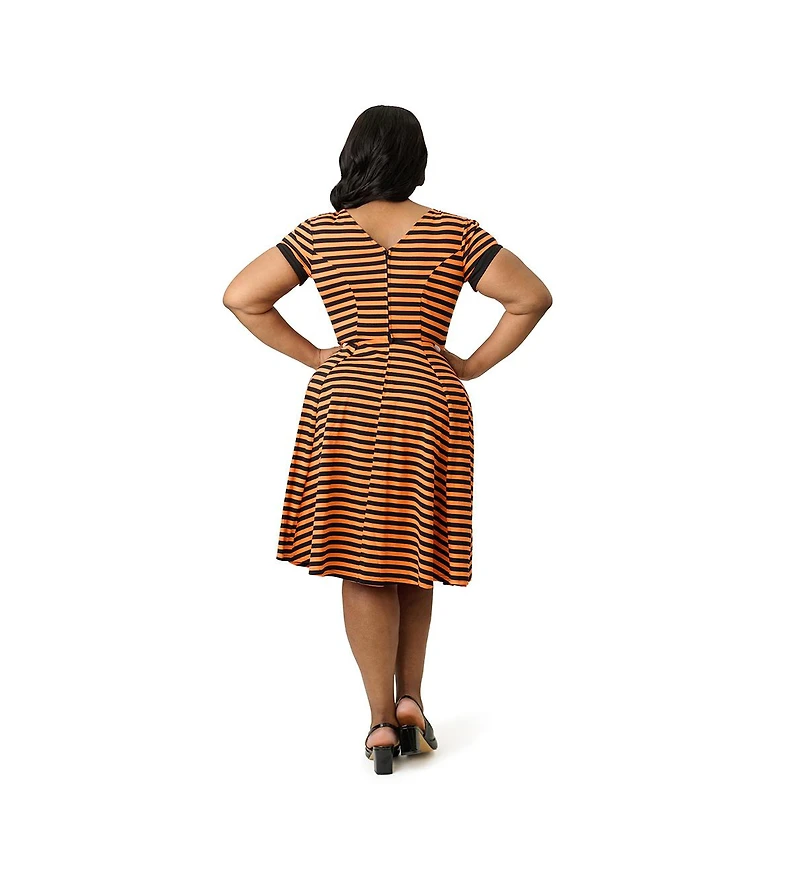 Unique Vintage Plus Natalie Swing Dress