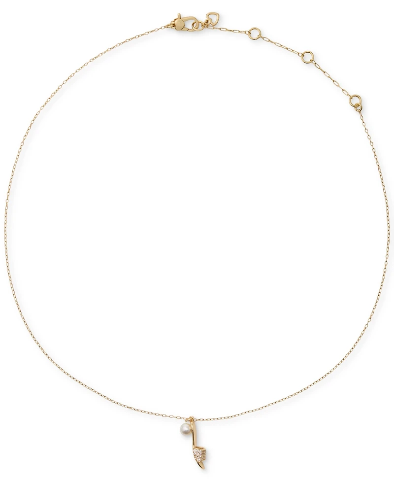 kate spade new york Cubic Zirconia and Imitation Pearl Life of The Party Necklace