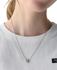 kate spade new york Cubic Zirconia Molten Pendant Necklace