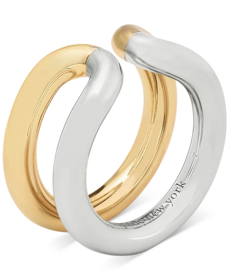 kate spade new york Two-Tone Interlock Ring