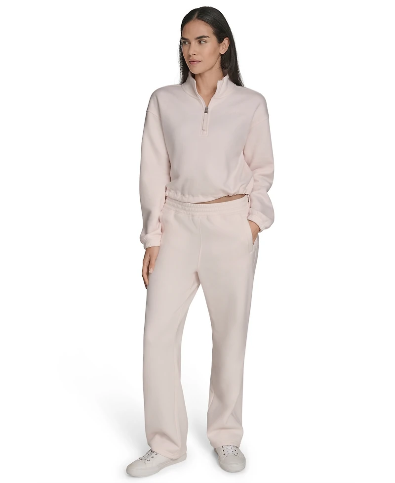 Calvin Klein Performance Women's High-Waist Straight-Leg Sweatpants