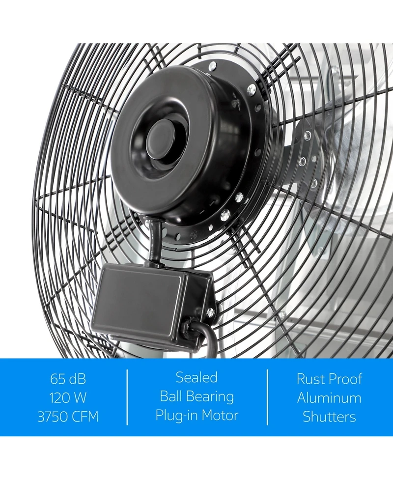 Vie Air Inch Shutter Exhaust Fan with Power Cord