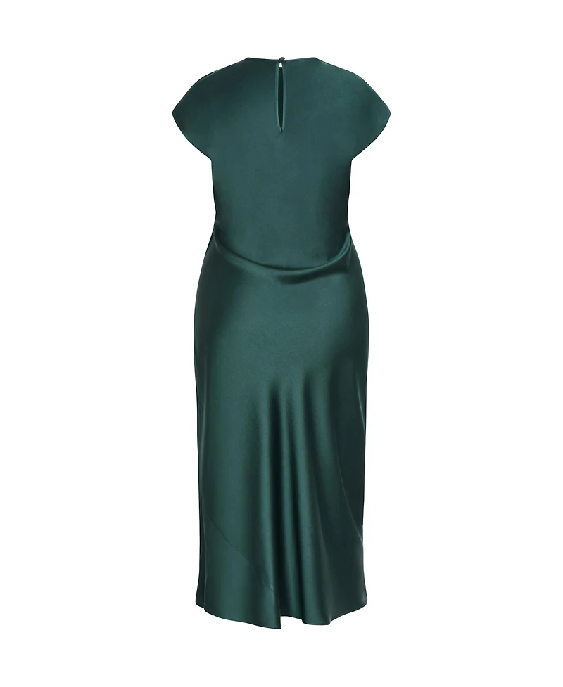 City Chic Women's Beatrix Knot Satin Dress