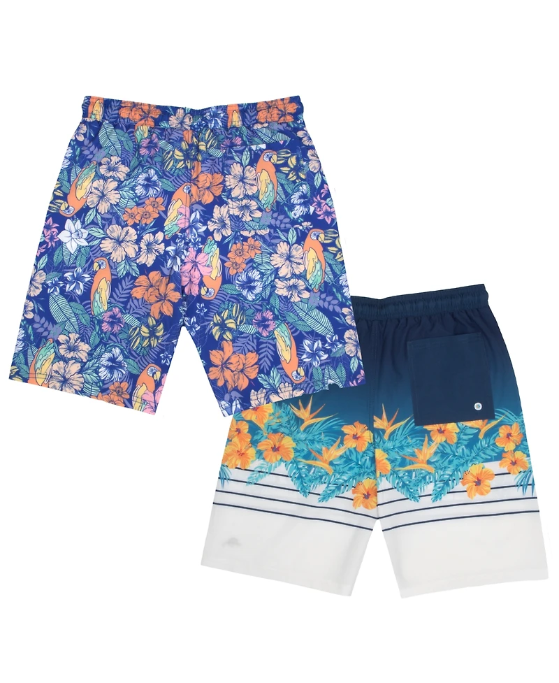 Tommy Bahama Big Boys Summer Graphic 2-Piece Pull-On Swim Trunks Shorts Set