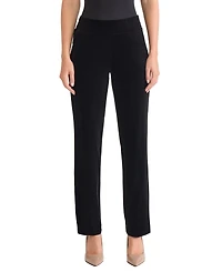 Jones New York Women's High Rise Straight Leg Velvet Pants