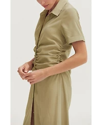 Crescent Women's Edith Button Up Shirt Dress