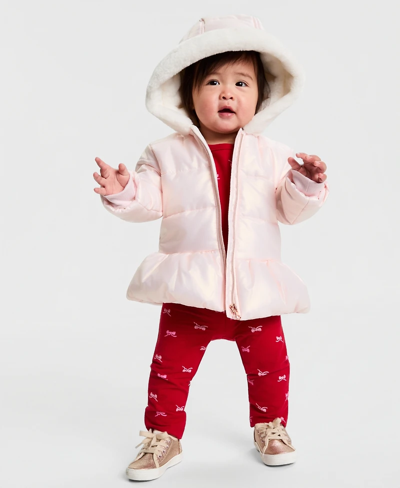 First Impressions Baby Girls Iridescent Hooded Jacket, Macy's Exclusive