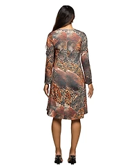 24seven Comfort Apparel Women's Maternity Fit and Flare Dress