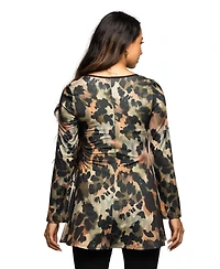 24seven Comfort Apparel Women's Maternity Long Sleeve Top
