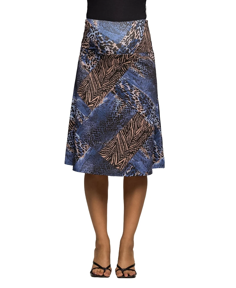 24seven Comfort Apparel Women's Maternity Knee Length Skirt