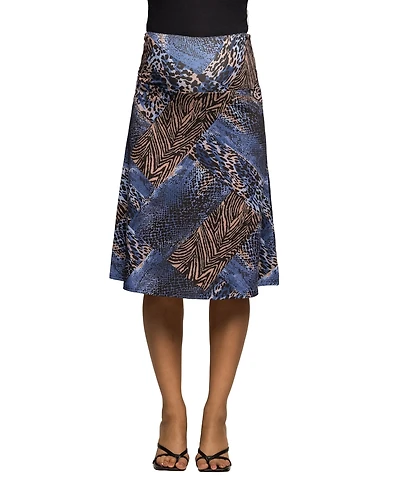 24seven Comfort Apparel Women's Maternity Knee Length Skirt