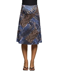 24seven Comfort Apparel Women's Maternity Knee Length Skirt