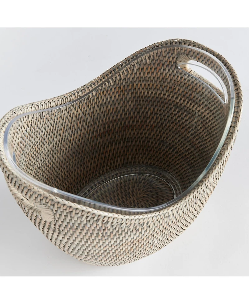 Burma Rattan Beverage Tub Serving Basket