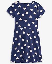 Epic Threads Girls 5-20 Heart-Print Short-Sleeve Dress, Macy's Exclusive
