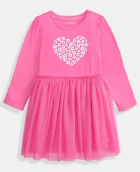 Epic Threads Girls Toddler 2T-4T Glitter Heart Long-Sleeve Tutu Dress, Macy's Exclusive