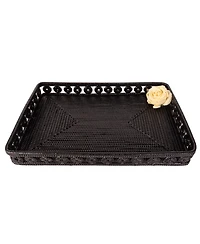Artifacts Rattan Inna Design Rectangular Tray 21"