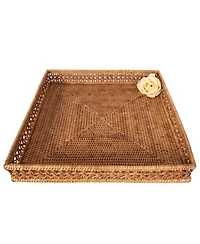 Artifacts Rattan Seca Design Square Tray 18"