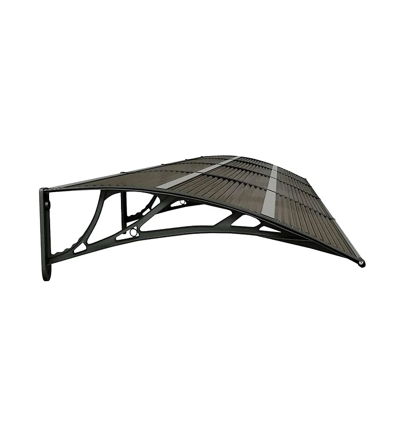 Door Canopy Black Polycarbonate 137.8 x 29.5 in Durable Canopy
